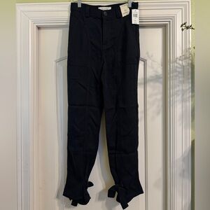 Trave Navy Blue Tapered Pants